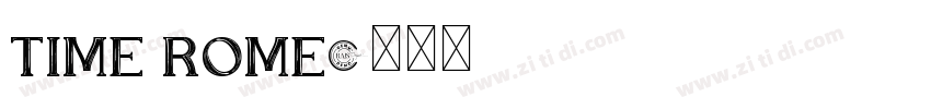 TIME ROME字体转换